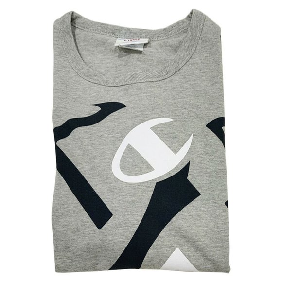 NWT CHAMPION AUTHENTIC MENS LIGHT GRAY COTTON JERSEY LONG SLEEVE SWEATSHIRT XL - Picture 3 of 5